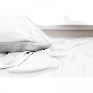Bamboo Blend Sheet Set Queen Bed White