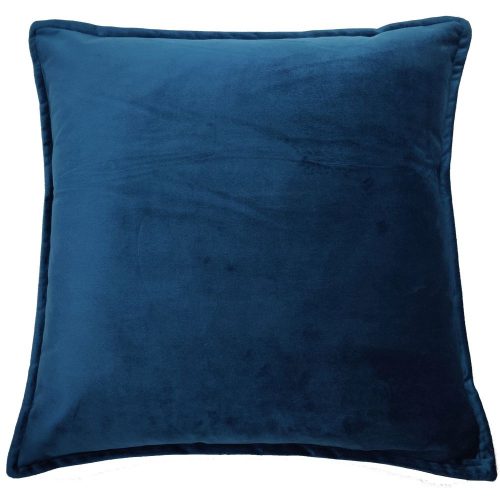 Velveteen Cushion Dark Blue 40cm