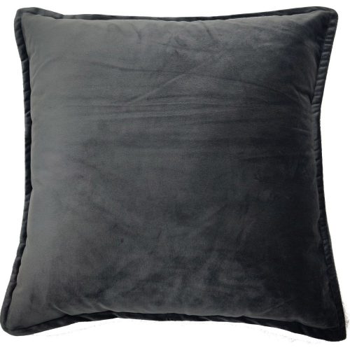 Velveteen Cushion Charcoal 40cm