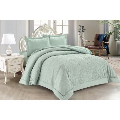 Lilian Comforter Set Mint Green Thingz, Mint Green Bedspreads