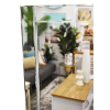 Standing Mirror Jewellery Cabinet White - Image 3
