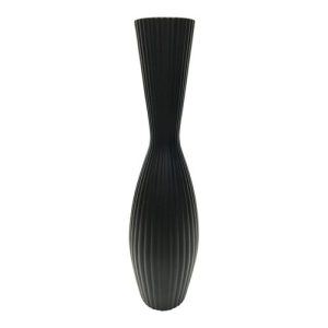 Vase Ceramic Bulb Black 74CM