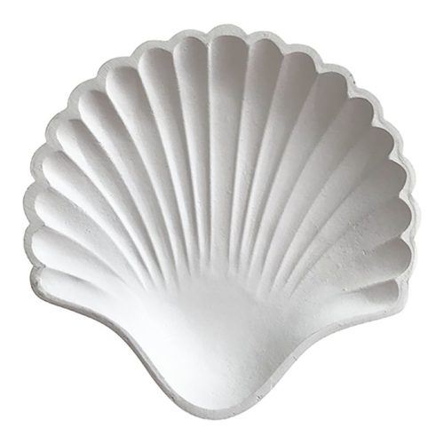 Plate Seashell White 22.5x2.5x22.5cm RRP $24.99