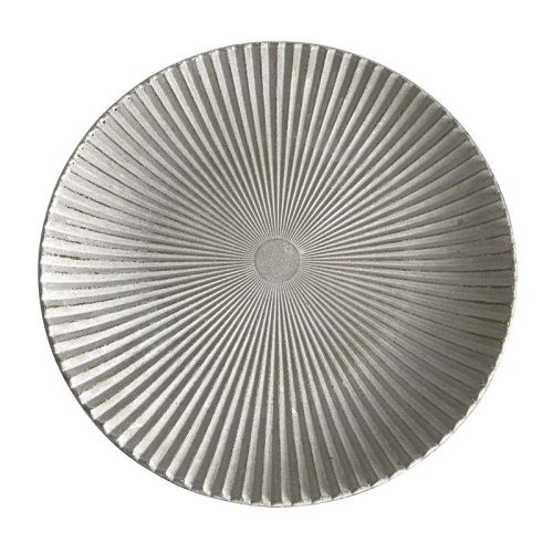 Plate Groove White Wash 40x40x4cm