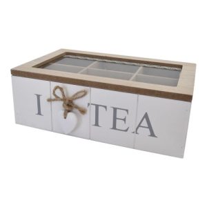 Large Heart Tea Box 24x14x8cm