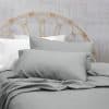 Thermal Flannel Queen Sheet Set Pale Grey - Image 2