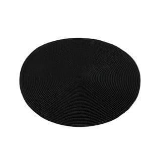 Placemat Round Black 38cm