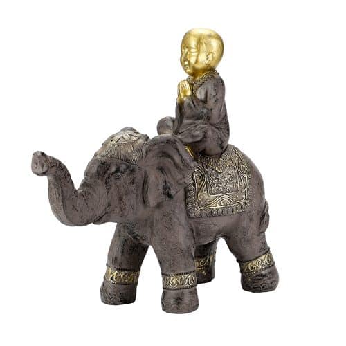 Elephant Large With Buddha On Top 60x62cm