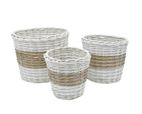 Hampton Willow Round Basket Small