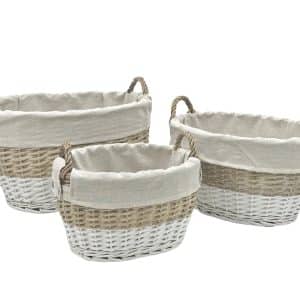 Hampton Willow Oval Basket Medium