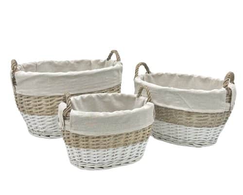 Hampton Willow Oval Basket Large