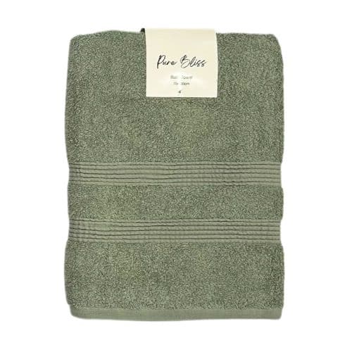 Pure Terry Bath Sheet Soft Green