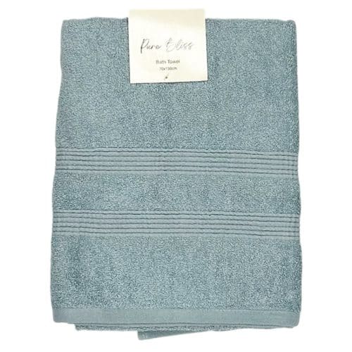 Pure Terry Bath Sheet Soft Blue