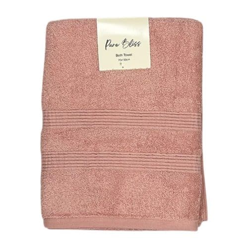 Pure Terry Bath Sheet Blush