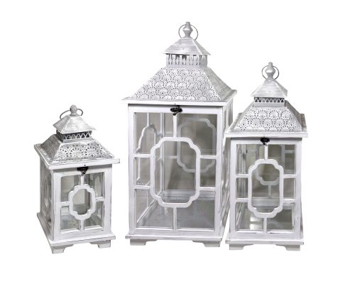 Wood Lantern Metal Roof Small