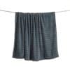 CR Bubble Flannel Throw Charcoal