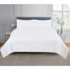 CR Jacquard Fringe Comforter Set White Queen 210cmx210cm