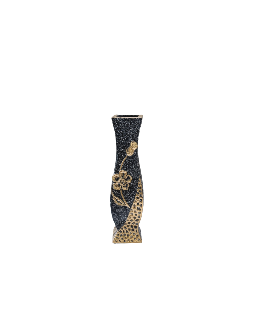 Elegant decorative vase with floral design