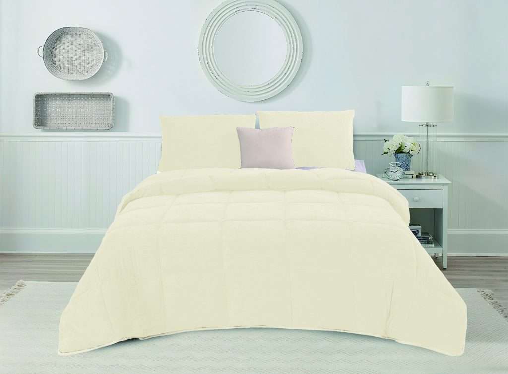 Cozy bedroom with white bedding