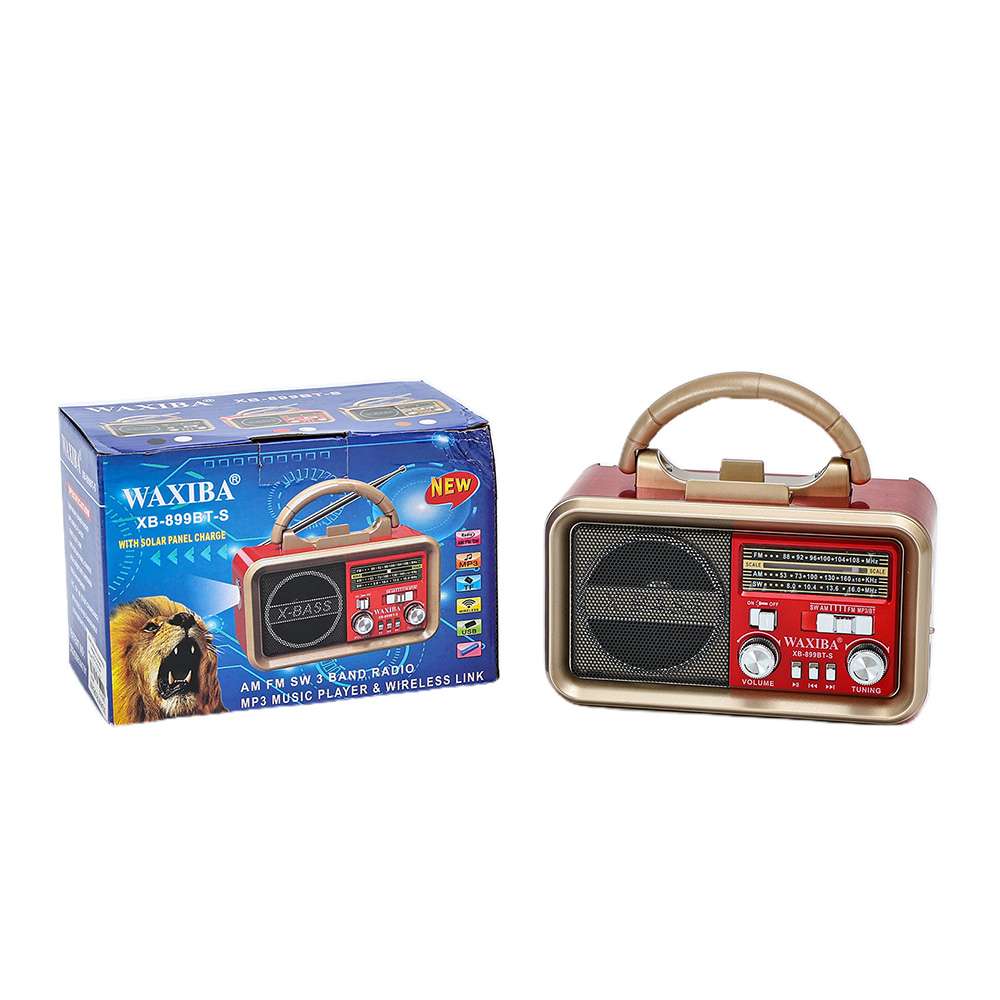 Waxiba portable retro radio with packaging